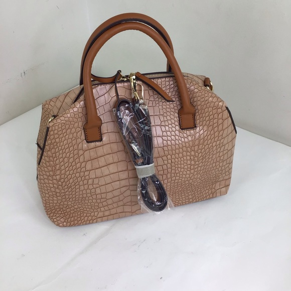 ADRIENNE VITTADINI | Croco Satchel Natural - Picture 3 of 16